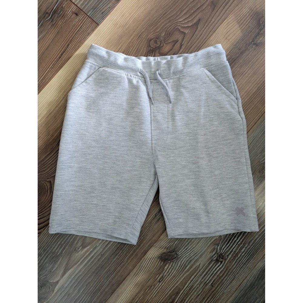 Kenneth Cole New York Heather Gray Elastic Waist Shorts With Pockets Youth 8